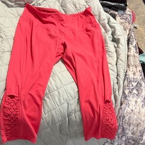 Active Cropped Leggings - Coral Pink